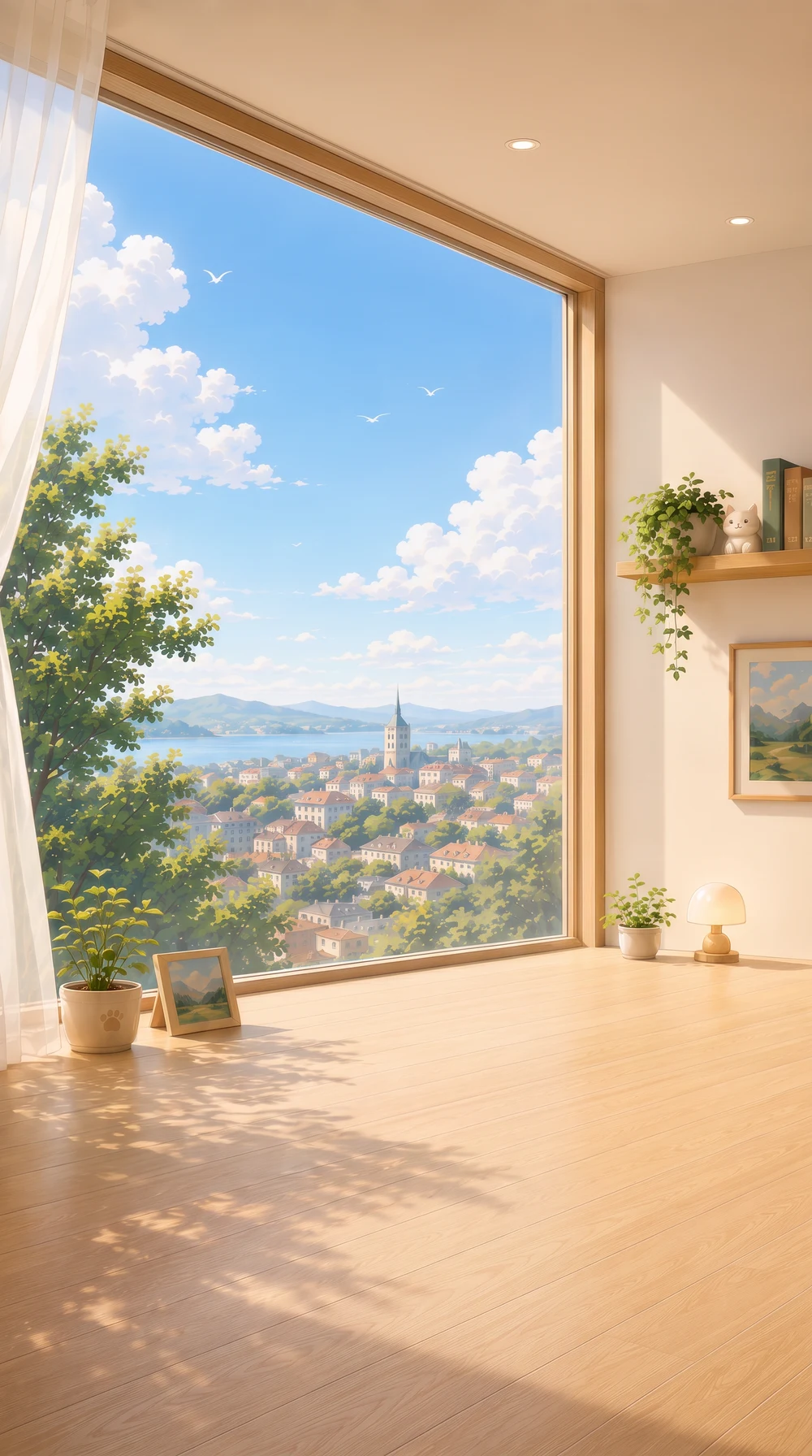 Existing sunny window scene artwork from Aowu Weather